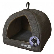 AnimALL Darling S GREY Лежак-домик для собак и кошек серый