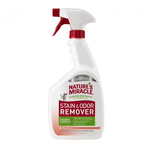 8in1 Nature's Miracle Stain&Odor Remover для видалення плям і запахів від собак, з ароматом дині фото