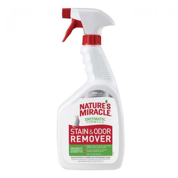 8in1 Nature's Miracle Stain&Odor Remover - Для видалення плям та запахів від кішок фото