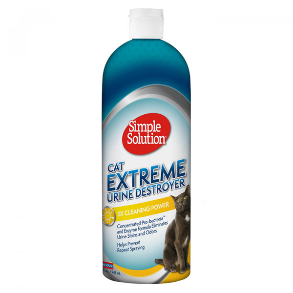 Simple Solution Cat Extreme Urine Destroyer Средство для удаления пятен и нейтрализации запахов мочи домашних животных фото
