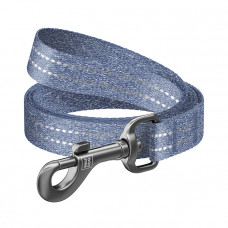 Collar WAUDOG Re-cotton Повідець з відновленої бавовни для собак, синій, розмір M