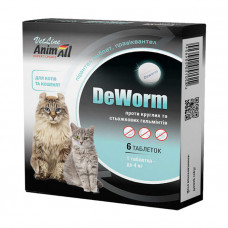AnimAll Антигельминтный препарат VetLine DeWorm для кошек и котят