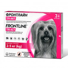 Frontline Tri-Act - капли для собак весом от 2 до 5 кг