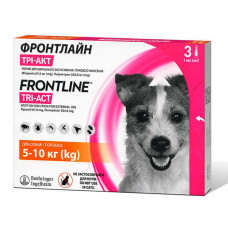 Frontline Tri-Act - капли для собак весом от 5 до 10 кг