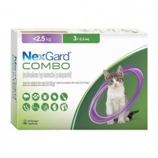 NexGard Combo Краплі від бліх, кліщів та гельмінтів для котів вагою до 2.5 кг