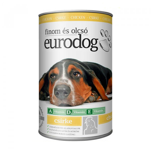 EuroDog Chicken консерва для собак з куркою фото