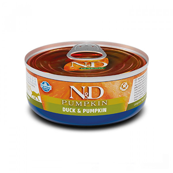 Farmina N&D Grain Free Pumpkin Duck Adult консерва для кошек с тыквой и уткой фото