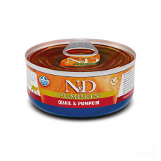 Farmina N&D Grain Free Pumpkin Quail Adult консерва для кошек с тыквой и перепелом