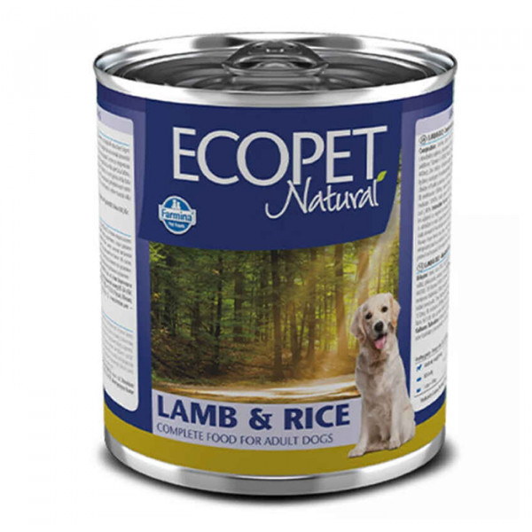 Farmina Ecopet Natural Dog Lamb&Rice Консерва с ягненком и рисом для взрослых собак всех пород фото