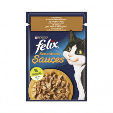 Felix Sensations в соусе с индейкой и беконом фото