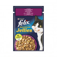 Felix Sensations Jellies с уткой и шпинатом в желе фото