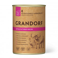 Grandorf Buffalo & Turkey Вологий корм для собак з м'ясом буйвола та індичкою