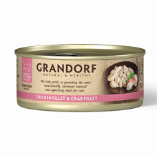 Grandorf Chicken Breast & Crab Fillet - Консерва для котов с куриной грудкой и мясом краба