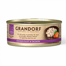 Grandorf Chicken Breast & Salmon - Консерва для котів куряча грудинка з лососем