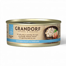 Grandorf Chicken Breast & Shrimps - Консерва для котів куряча грудинка з креветками