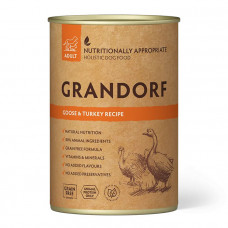 Grandorf Goose & Turkey Влажный корм для собак с мясом гуся и индейкой