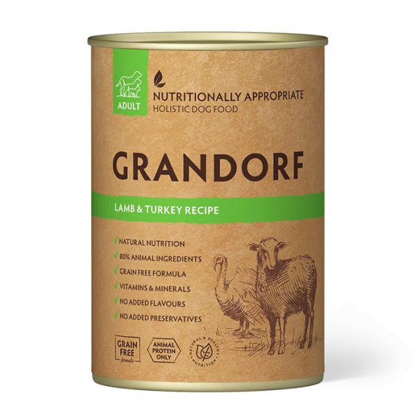 Grandorf Lamb & Turkey Вологий корм для собак з м'ясом ягня та індичкою фото