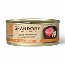 Grandorf Tuna Fillet & Chiken Breast - Консерва для котів філе тунця з курячою грудкою