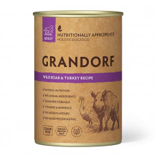 Grandorf Wild Boar & Turkey  Вологий корм для собак з м'ясом дикого кабана та індичкою