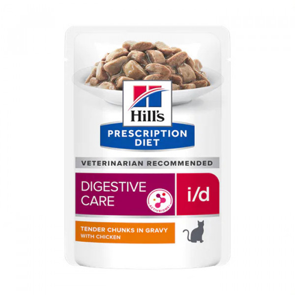 Hill's Prescription Diet Feline i/d Digestive Care Chicken Влажный корм с курицей фото