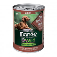 Monge BWild Grain Free Adult Lamb with Pumpkin and Zucchini консерва для собак с ягненком, тыквой и цуккини