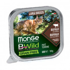 Monge Cat Wet Bwild Grain Free консерва для котов с мясом буйвола (паштет)
