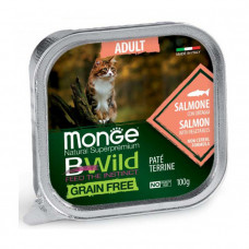 Monge Cat Wet Bwild Grain Free консерва для котов с лососем и овощами