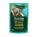 Monge Cat Wet Bwild Grain Free консерва для котов с треской и креветками (кусочки в соусе) фото