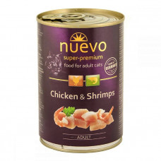 Nuevo Cat Adult Chicken & Shrimps консерва для взрослых кошек с курицей и креветками