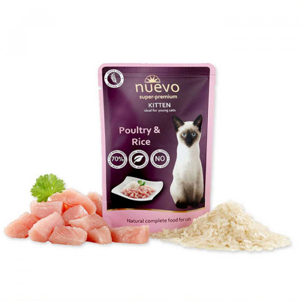 Nuevo Kitten Poultry & Rice консерва для котят с птицей и рисом фото