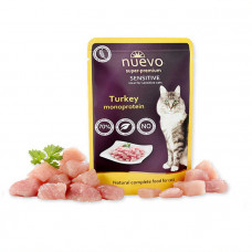 Nuevo Sensitive Turkey Monoprotein Консерва для кішок з чутливим травленням з монопротеїном індички