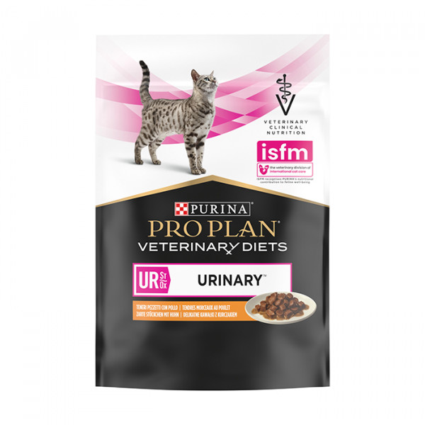 Pro Plan Veterinary Diets UR ST/OX Urinary Влажный диетический корм для взрослых кошек для растворения и снижения образования струвитных камней, с курицей фото