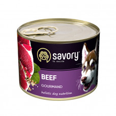 Savory Dog Gourmand Beef консерва для собак с говядиной