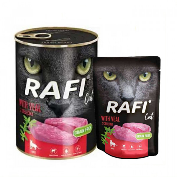 Rafi cat  консерва для котов с телятиной фото