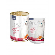 Piper cat Adult Salmon консерва для взрослых кошек с лососем