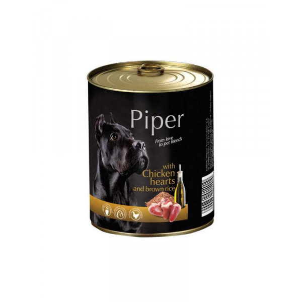 Dolina Noteci Piper Chicken Hearts консерва для собак с куриными сердцами и коричневым рисом фото