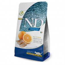 Farmina N&D Grain Free Ocean Herring & Orange Neutered беззерновой корм для стерилизованных кошек с селедкой и апельсином