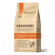Grandorf Turkey&Brown Adult Rice Sterilized - Грандорф Сухой корм с индейкой и рисом для стерилизованных котов