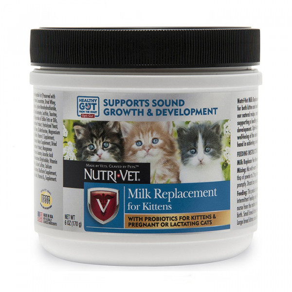 Nutri-Vet Milk Replacement - сухой заменитель кошачьего молока для котят фото