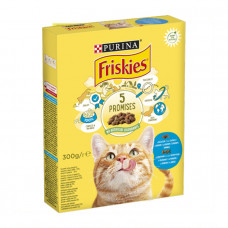 Friskies для взрослых котов с лососем и овощами