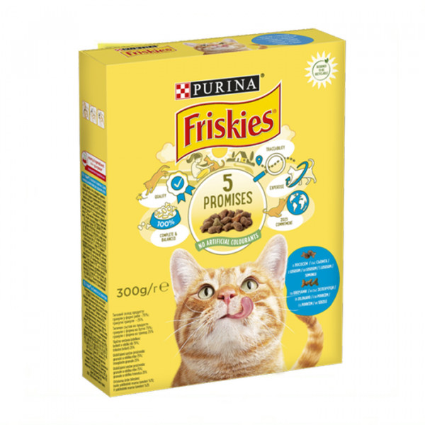Friskies для дорослих котів з лососем та овочами фото