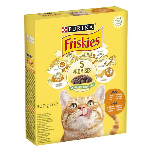 Friskies для взрослых котов с курицей и овощами фото