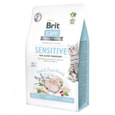  Brit Care Cat Grain Free Sensitive Insect & Fresh Herring сухой корм для котов с чувствительным пищеварением с насекомыми и сельдью