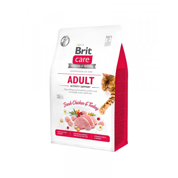 Brit Care Cat GF Adult Activity Support сухий корм для дорослих кішок фото
