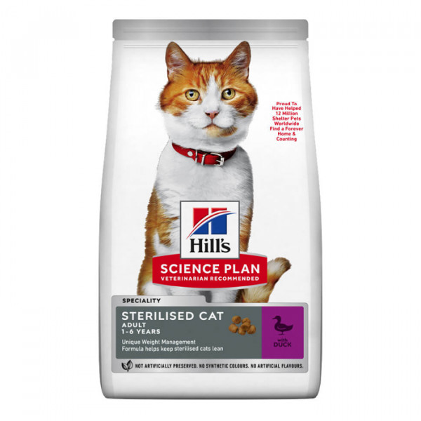 Hill's Science Plan Young Adult Sterilised Cat корм для кішок з качкою фото