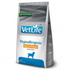 Farmina Dog Vet Life Hypoallergenic Fish&Potato Cухой лечебный корм для собак при пищевой аллергии с рыбой и картофелем