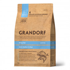 Grandorf White Fish and Rice Adult All Breed - Грандорф сухий корм для собак усіх порід з білою рибою та рисом