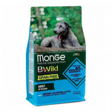 Monge BWild Grain Free Anchovies Adult All Breed сухой беззерновой корм c анчоусом для взрослых собак всех пород