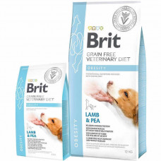 Brit GF VetDiets Dog Obesity Сухий лікувальний корм для собак, при надмірній вазі з ягнятиною, індичкою і горохом