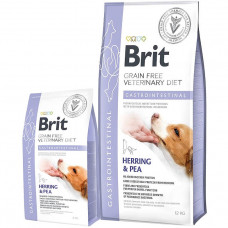 Brit GF VetDiets Dog Gastrointestinal Cухой лечебный корм для собак, при нарушениях пищеварения с селедкой, лососем, горохом